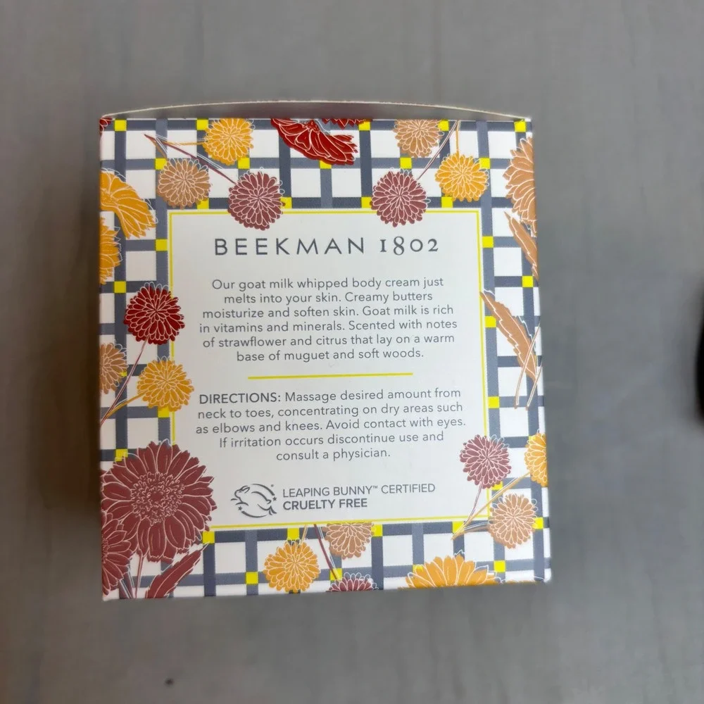 Beekman 1802 Golden Strawflower Zest Goat Milk Body Cream Soap Hand Cream Set